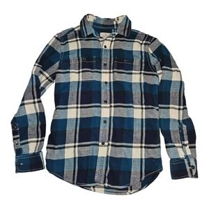 American Eagle Outfitters Heritage Flannel Women's S/P Long Sleeve Casual Preppy